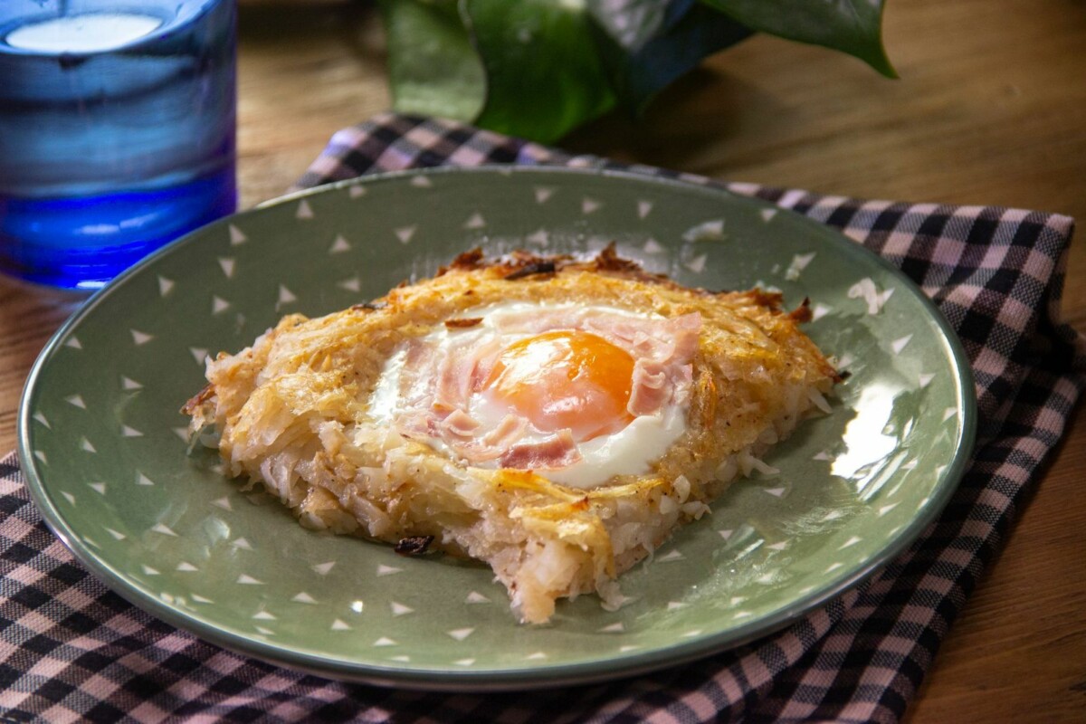 hashbrown de jamon y huevo