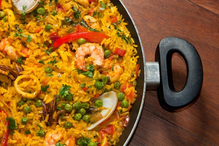 paella de marisco arroz marinera