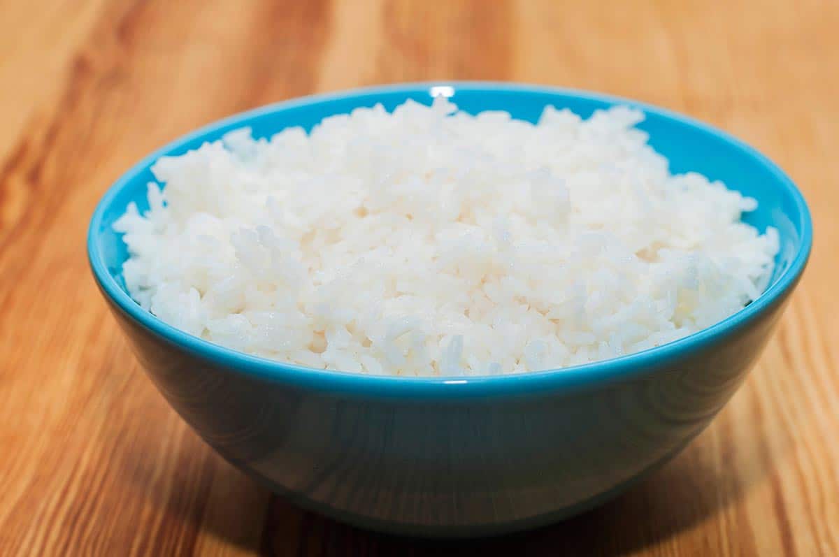 arroz blanco listo para comer