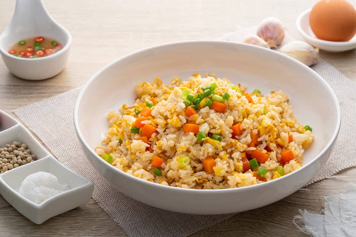 Arroz chaufa vegetariano