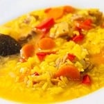 receta arroz caldoso con pollo