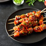 brochetas de pollo teriyaki