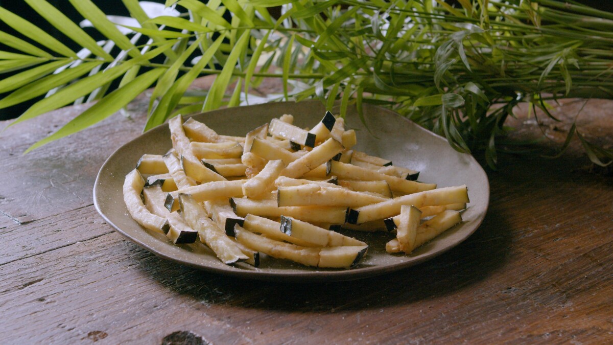 berenjenas fritas con miel