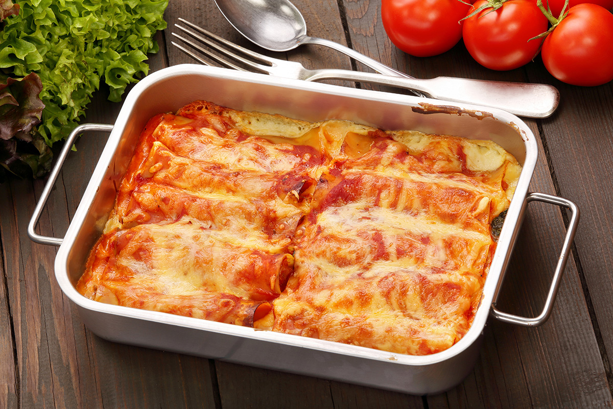 deliciosos canelones rellenos de atún