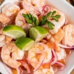 Ceviche de camarones ecuatoriano