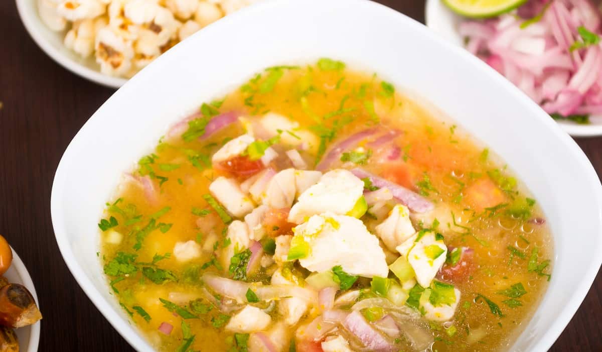 Ceviche de pescado ecuatoriano