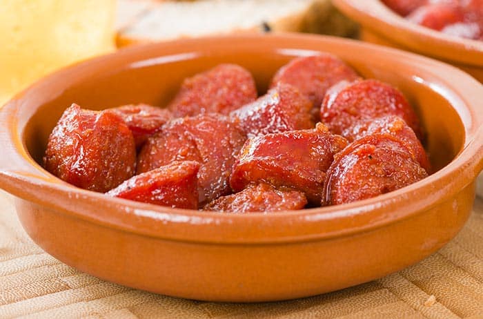 receta de chorizo a la sidra