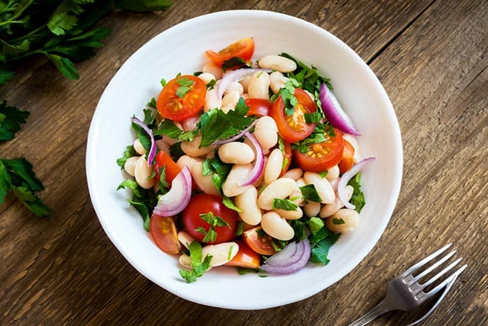 ensalada de alubias