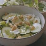 ensalada de pepino y nueces