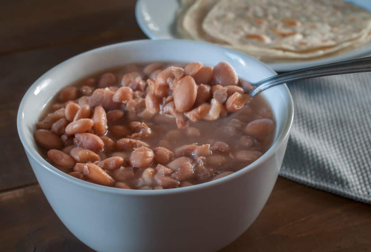 Deliciosos frijoles de la olla