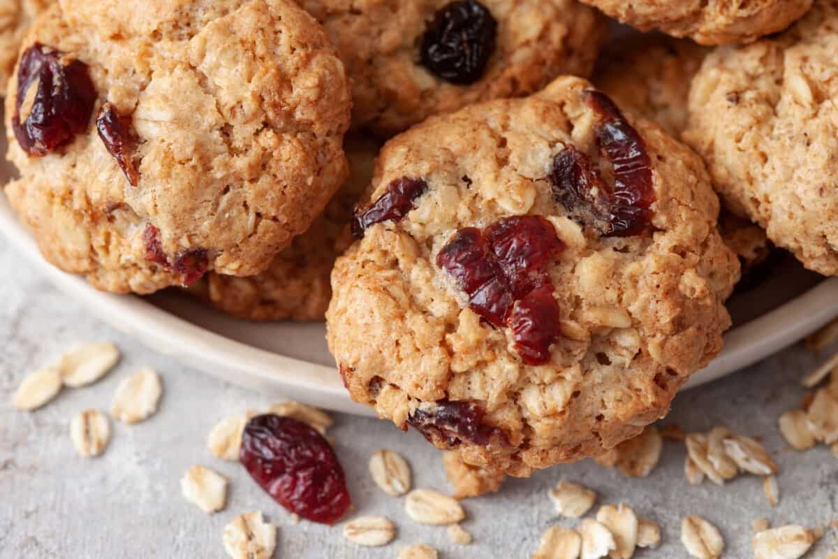 galletas de avena y arándanos