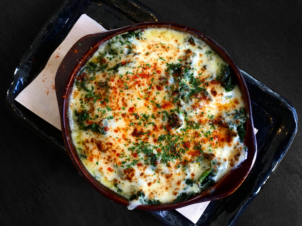 Huevos con espinacas al horno