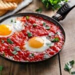 huevos en salsa de tomate