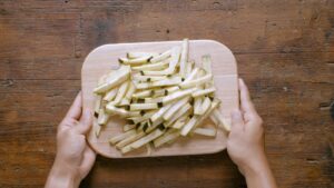 berenjenas fritas con miel