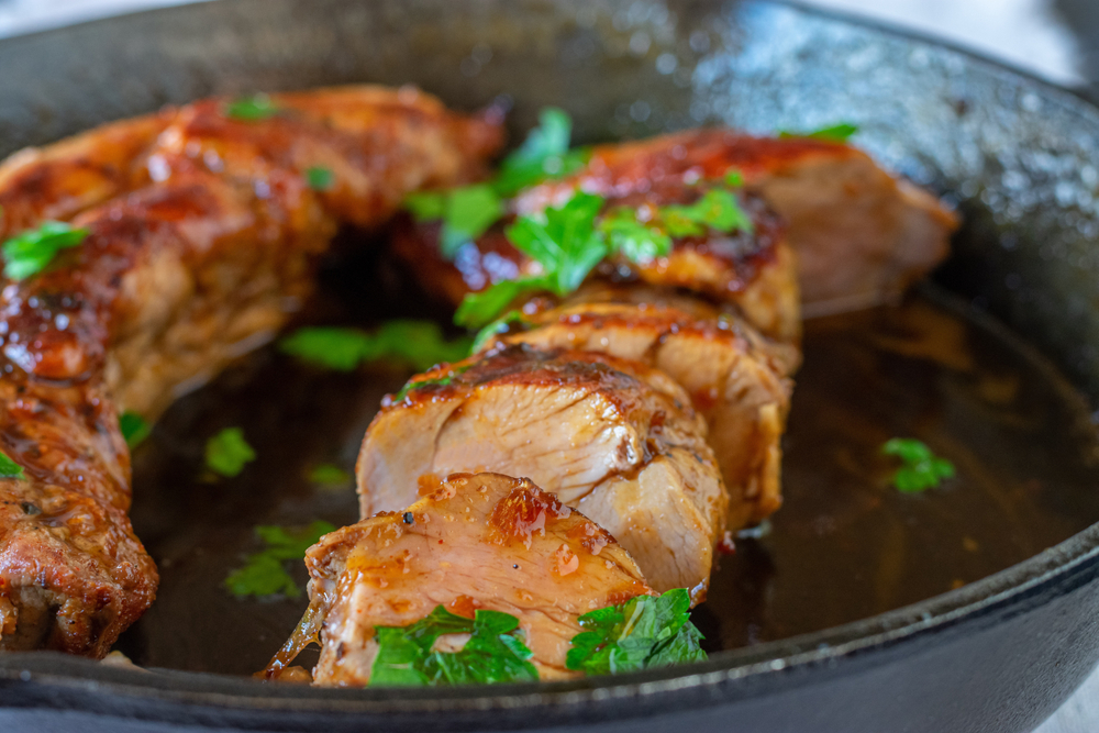 Lomo al horno con soya y jengibre