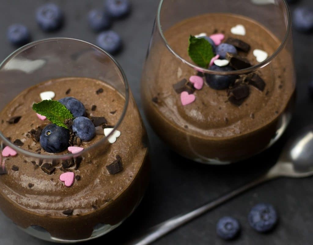 mousse de chocolate