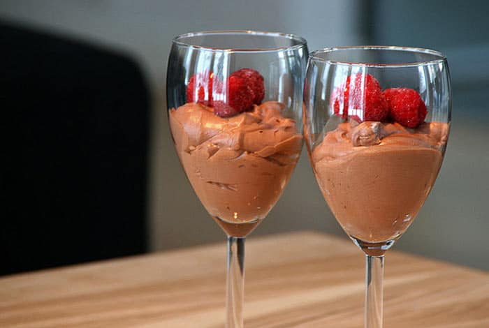 mousse de chocolate