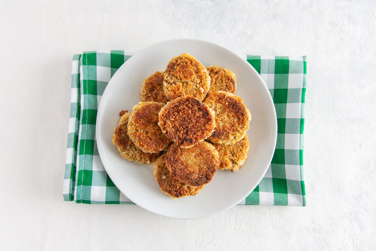 Nuggets veganos de lentejas