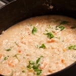 olla arroz con camarones