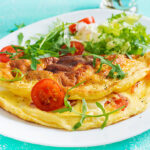 omelette con tomate