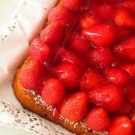 pastel de fresas con crema