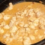 pechugas de pollo en salsa de mani