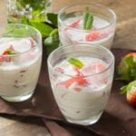 Fresas con crema