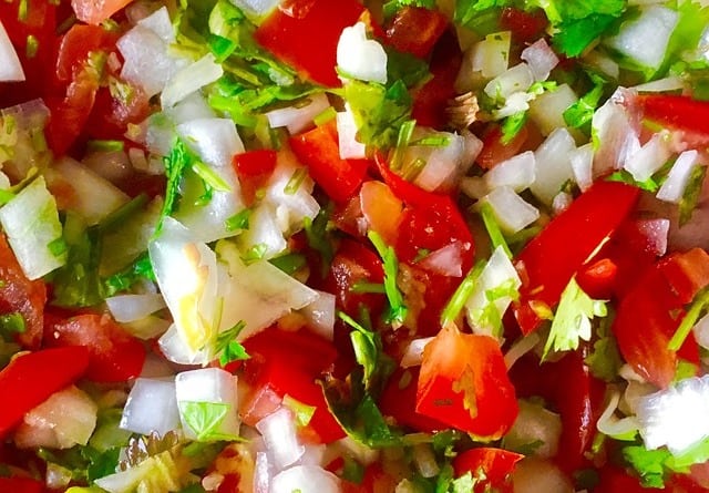 receta de pico de gallo casero