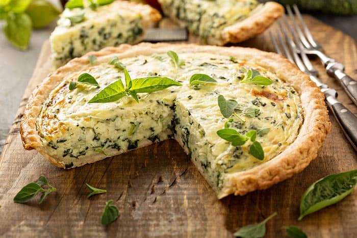 quiche de espinacas