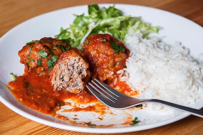 receta de albondigas en salsa de tomate