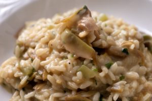 Risotto de alcachofa