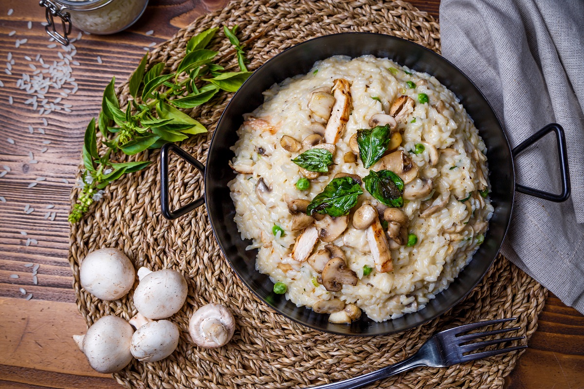 risotto de pavo