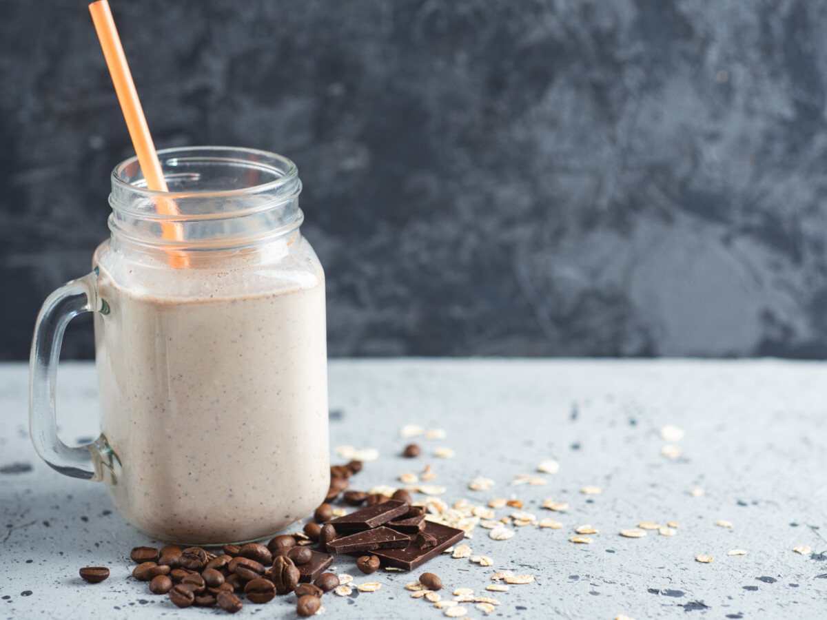 Batido de chocolate con avena