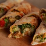 wrap de vegetales con pesto