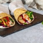 Wrap de pollo al pesto