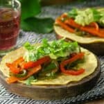 tacos de fajitas vegetales