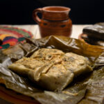 Tamales de espinacas y queso