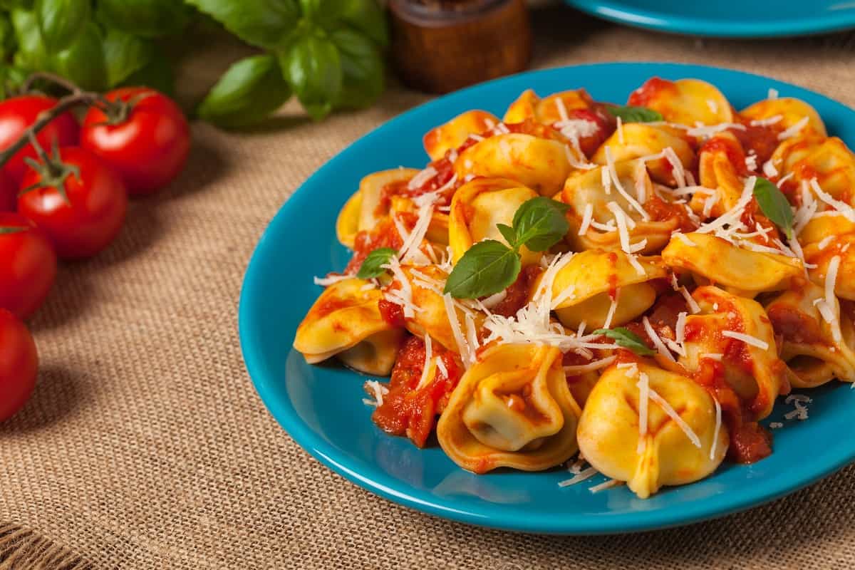 receta de tortellinis de carne