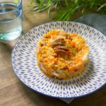 ensalada de lenteja y queso cabra