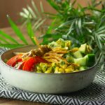 ensalada bowl con pollo a la plancha